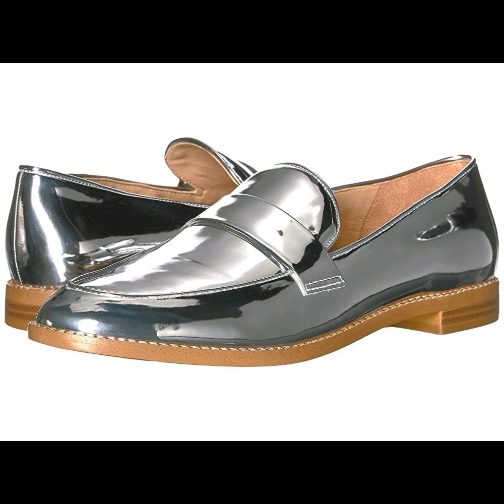 Franco Sarto Hudley Loafer in Metallic Silver